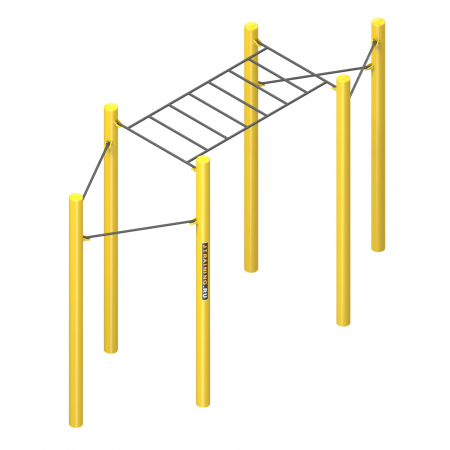 Уличный рукоход и разноуровневые турники (фиксированный)